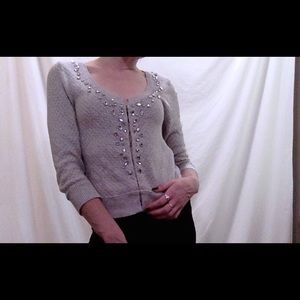 AEO bejeweled knit cardigan